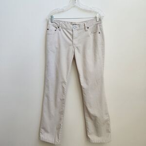 Gap Pants Womens 6 Tan Beige Corduroy Y2K Flare Low Rise Cotton Cords Pockets